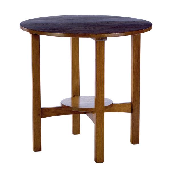 Appraisal: L J G STICKLEY Lamp table with circular top and