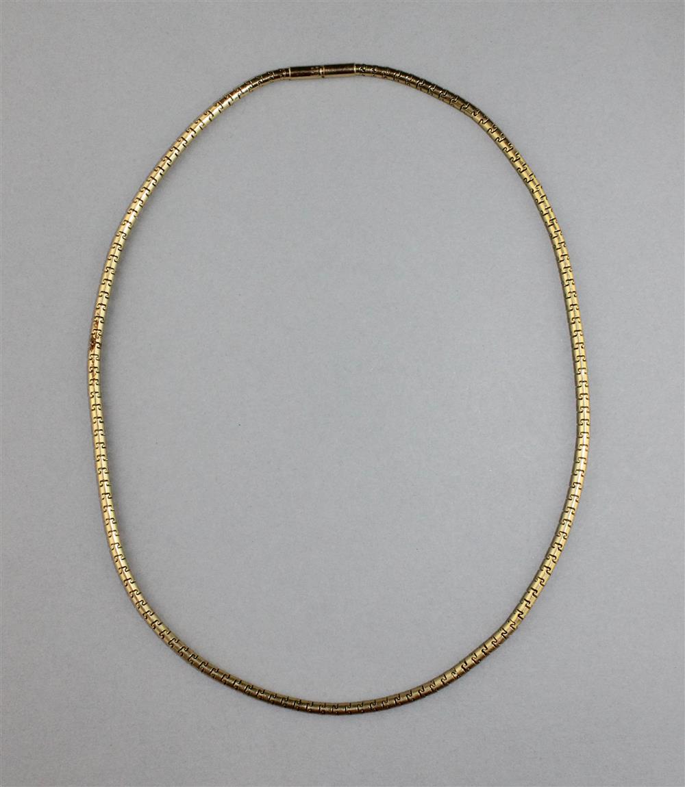 Appraisal: K GOLD CHOKER l in approximately dwt