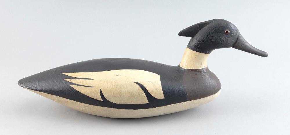 Appraisal: NEW JERSEY MERGANSER DECOY EARLY TH CENTURY LENGTH NEW JERSEY