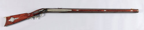 Appraisal: Percussion over and under long rifle ca the lock stamped