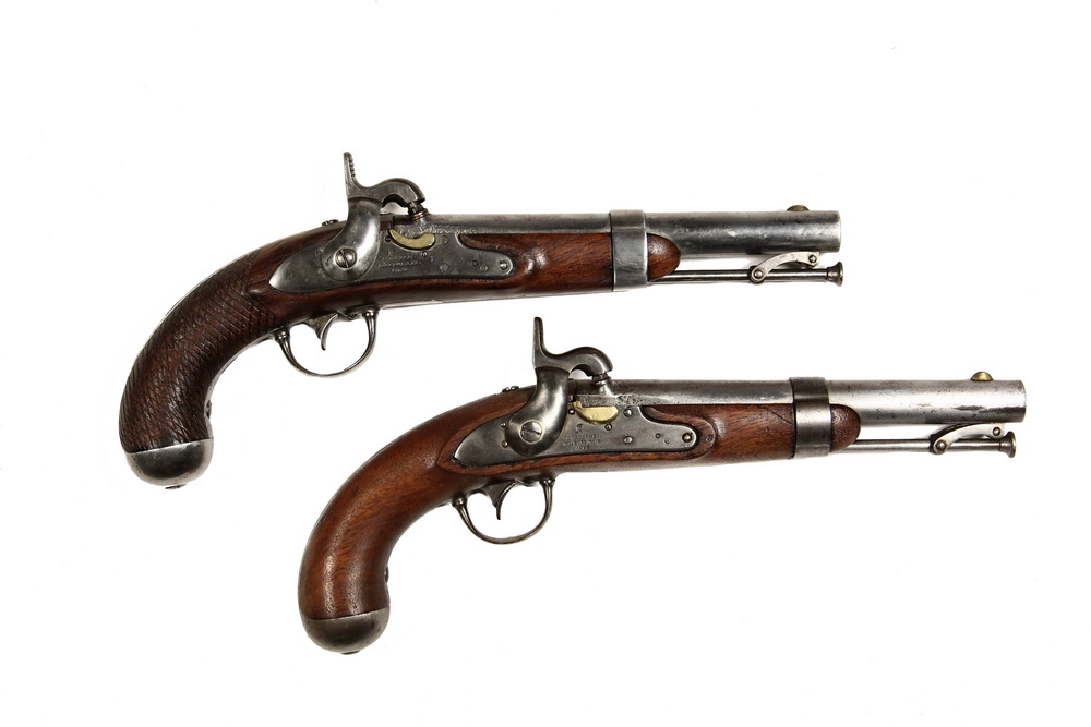 Appraisal: PAIR OF CIVIL WAR NAVAL BOARDING PISTOLS - US Model