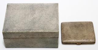 Appraisal: SHAGREEN BOX CIGARETTE CASE SHAGREEN BOX CIGARETTE CASE H -