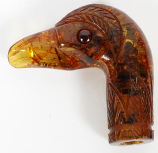 Appraisal: RUSSIAN GOOSE BIRD-TYPE HEAD UMBRELLA HANDLE H W Goose head