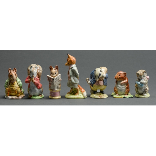 Appraisal: Seven Beswick figures of Beatrix Potter characters various sizes gilt