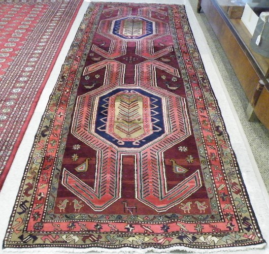 Appraisal: PERSIAN MISHKINSHAHR CARPET Azerbaijan province northwestern Iran with a pair