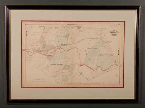 Appraisal: Maps Maryland Tinted map from Hopkins Atlas Part of Dists