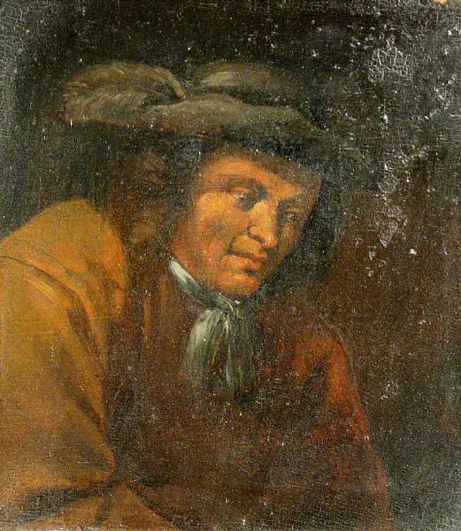 Appraisal: Manner of Adriaen Brouwer A portrait of a man in