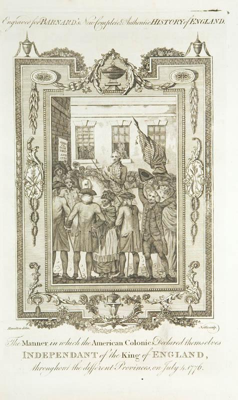 Appraisal: PRINT FROM BARNARD'S NEW COMPLETE AUTHENTIC HISTORY OF ENGLAND Engraving