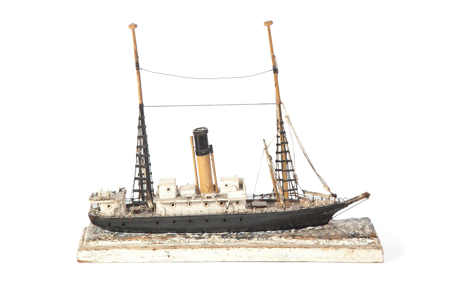 Appraisal: AMERICAN MODEL OF A REVENUE CUTTER Early th century Hand