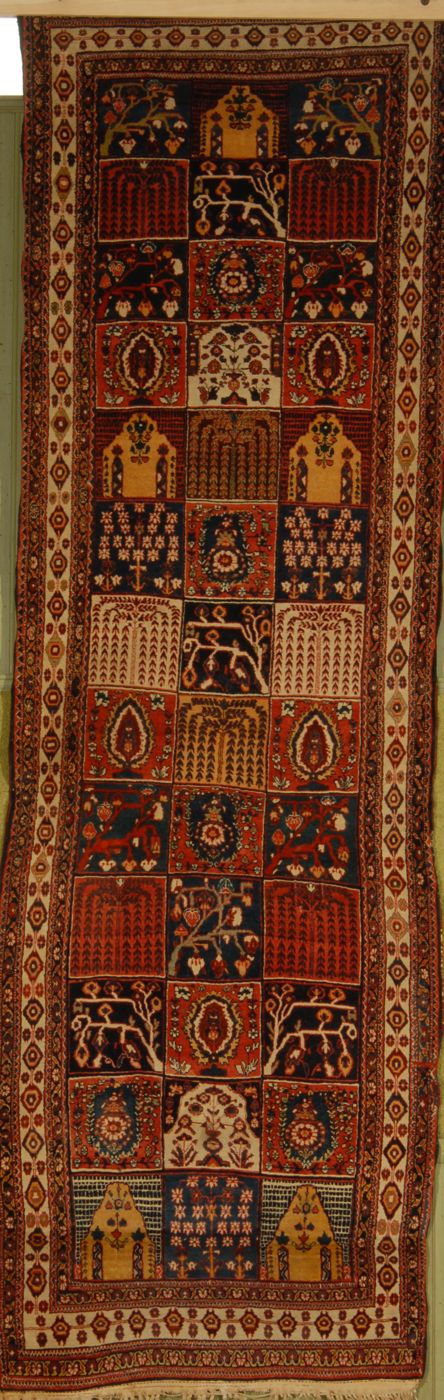 Appraisal: ORIENTAL RUG BAKHTIARI ' x ' In garden design in