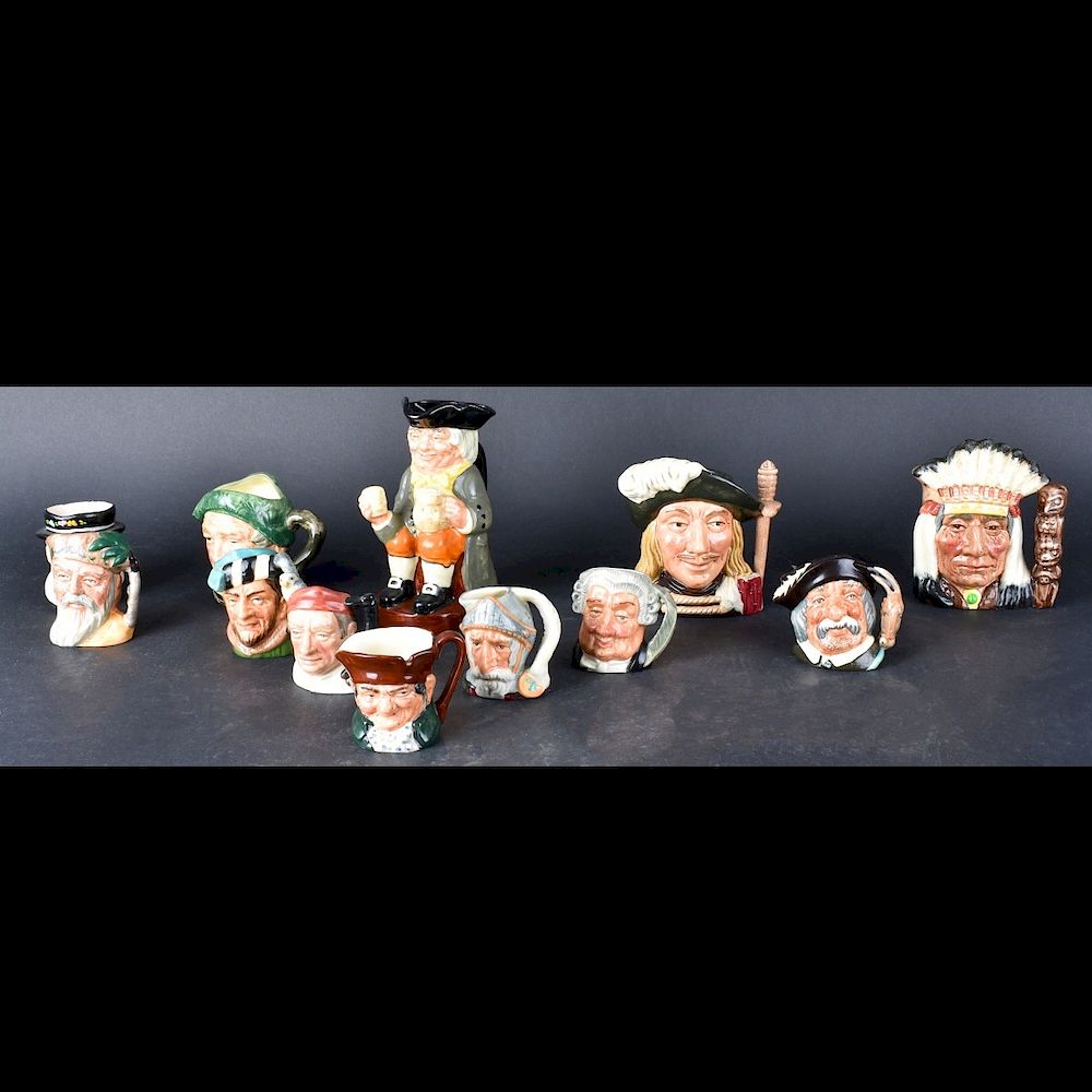 Appraisal: Collection of Twelve Toby Mugs Collection of Twelve Royal Doulton