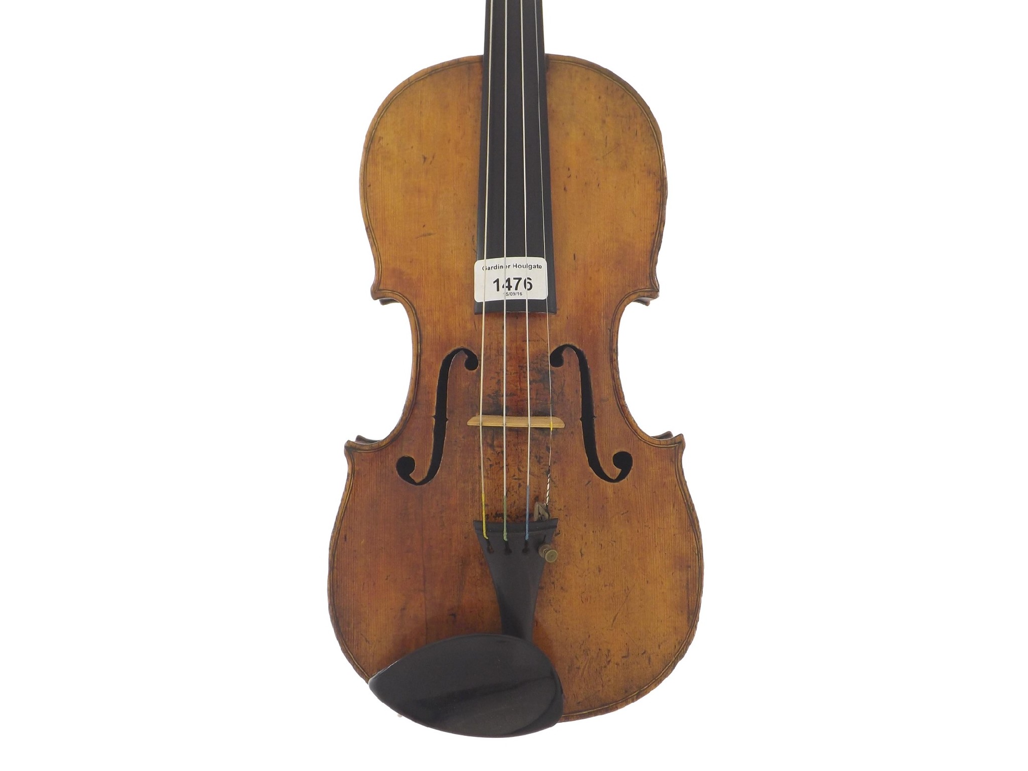 Appraisal: Early th century violin of the Jacob Hornsteiner School cm