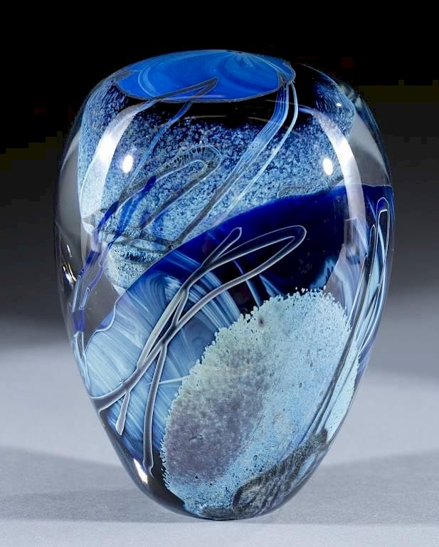 Appraisal: Randy Strong art glass sculpture A Randy Strong art glass