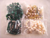 Appraisal: A mixed lot comprising a cultured pearl necklace a malachite