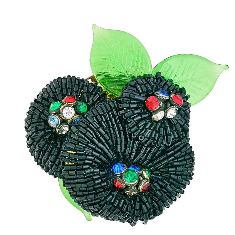 Appraisal: FRANK HESS FOR MIRIAM HASKELL FLOWER BROOCH Condition Report