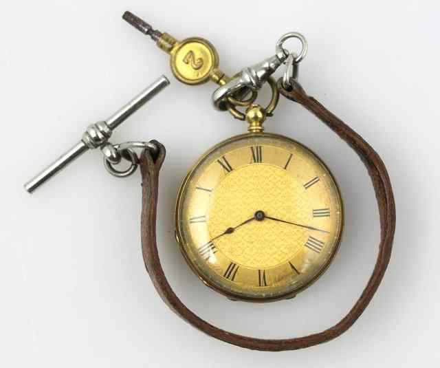 Appraisal: A lady's open faced pocket watch the interior stamped k