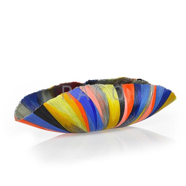 Appraisal: MARY ANN TOOTS ZYNSKY Filet-de-Verre bowl Condition Report Excellent condition