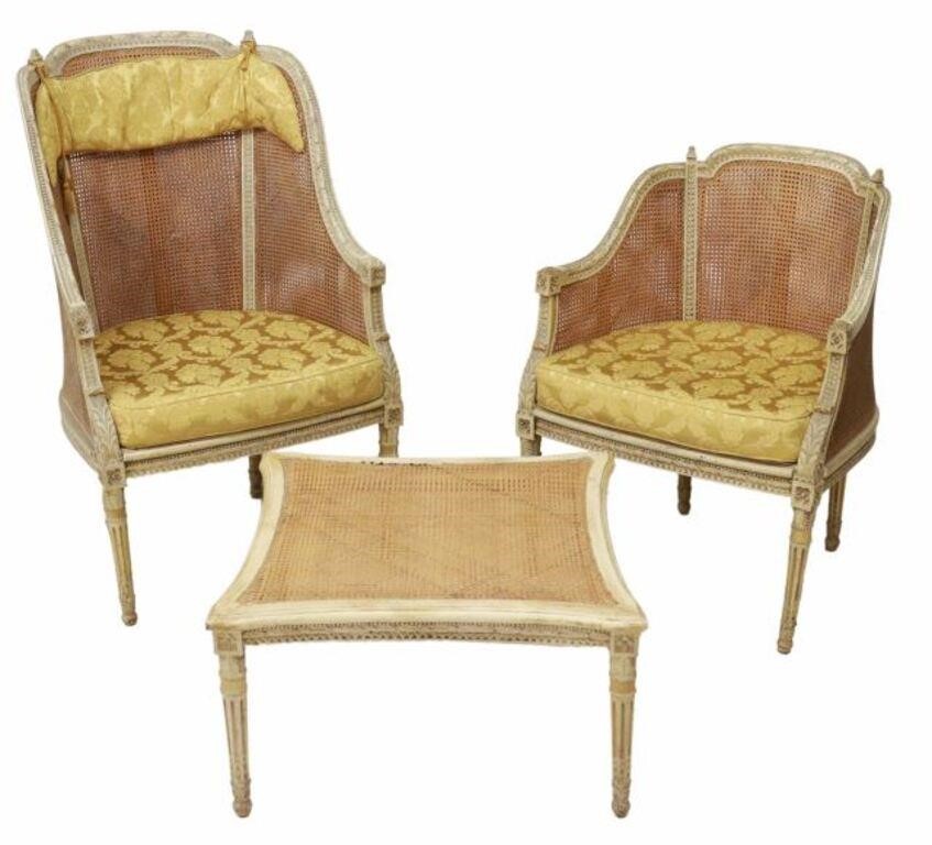 Appraisal: piece French Louis XVI style duchesse brisee late th c