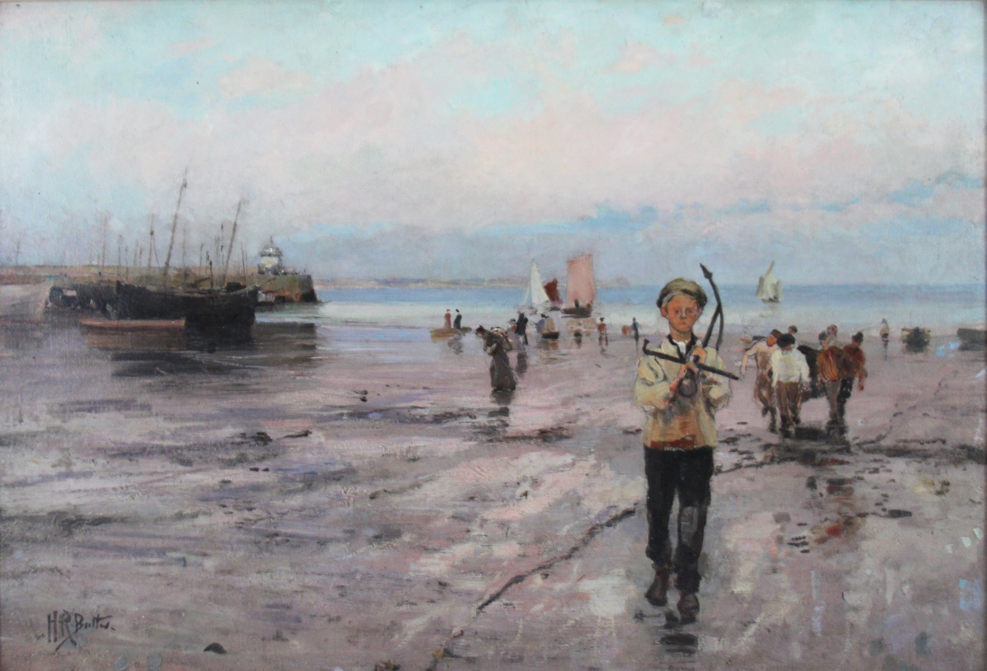 Appraisal: HOWARD RUSSELL BUTLER AMERICAN - Low Tide at St Ives