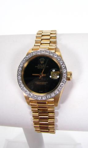 Appraisal: Lady's K yellow gold Rolex Oyster Perpetual Datejust wristwatch with