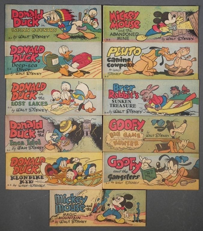 Appraisal: Eleven different Walt Disney characters mini-comic books premiums with Wheaties