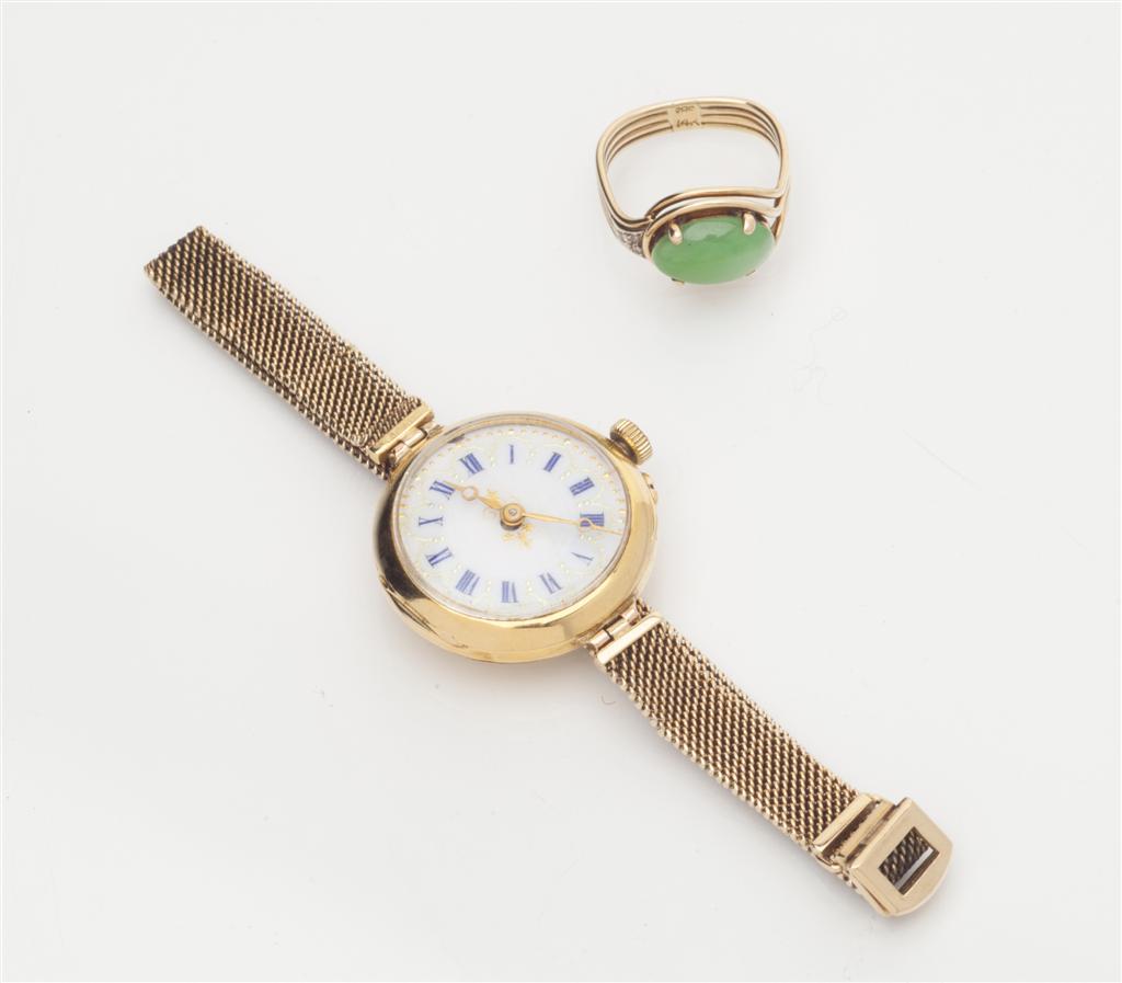 Appraisal: A ladies wrist watch the circular dial with white and