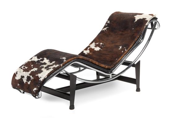 Appraisal: Sale Lot A Le Corbusier Model LC Chaise having a