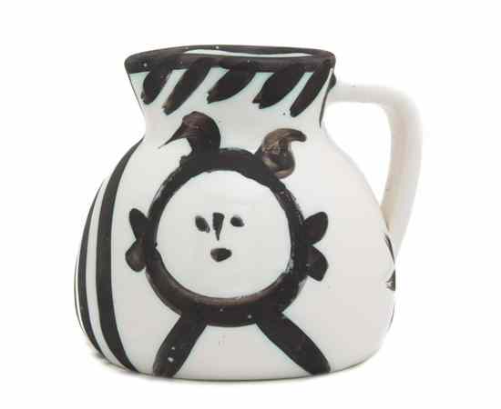 Appraisal: Pablo Picasso Spanish - Picador ceramic pitcher edition stamped Ed