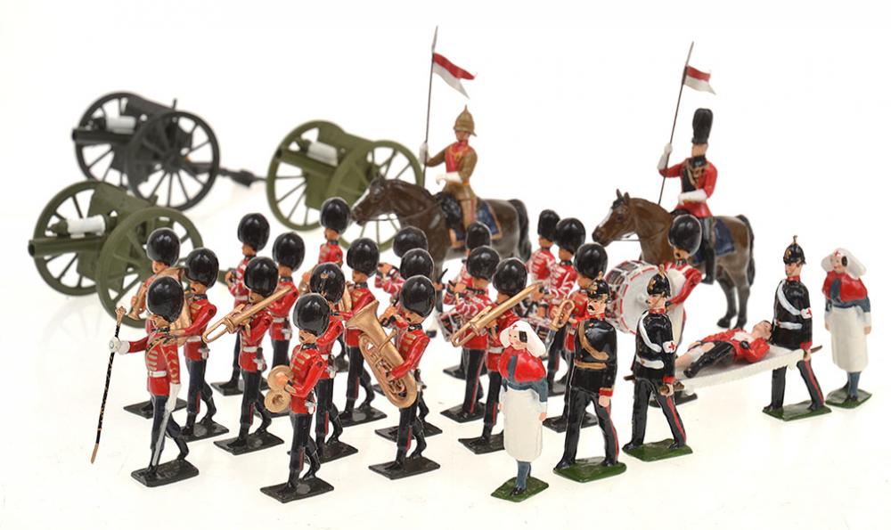 Appraisal: COLLECTION OF LOSE FIGURES INCLUDING J LAWRENCE MOUNTED LANCERS AND