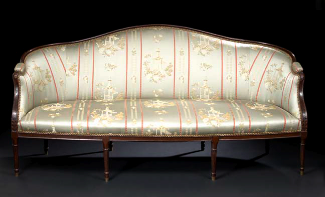 Appraisal: George III Mahogany Settee first quarter th century in the