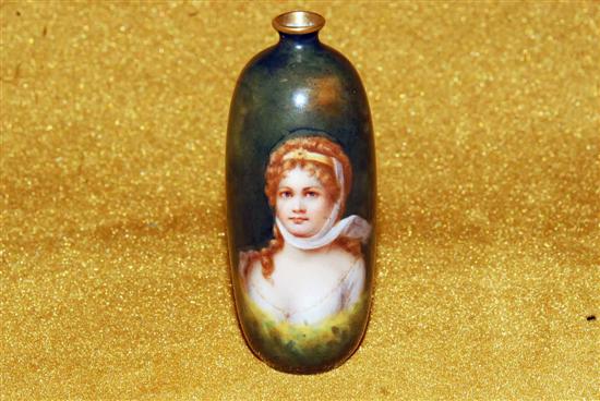 Appraisal: ROYAL STRARZBURG GERMAN PORTRAIT VASE H