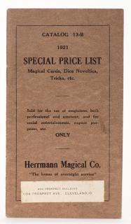 Appraisal: Herrmann Magical Co Special Price List Catalog -B Cleveland Ohio