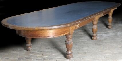 Appraisal: ENGLISH VICTORIAN CARVED OAK LIBRARY TABLE GILLOWS OF LANCASTER Bearing