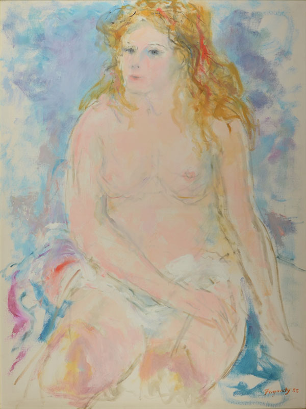 Appraisal: FOGARTY Thomas American - Seated Female Nude '' x ''