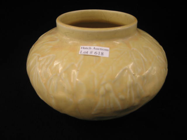 Appraisal: Rookwood Art Pottery Vase raised yellow floral shape diameter tall