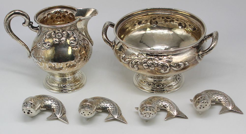 Appraisal: SILVER Assorted Grouping of Silver Hollow Ware and Flatware Includes