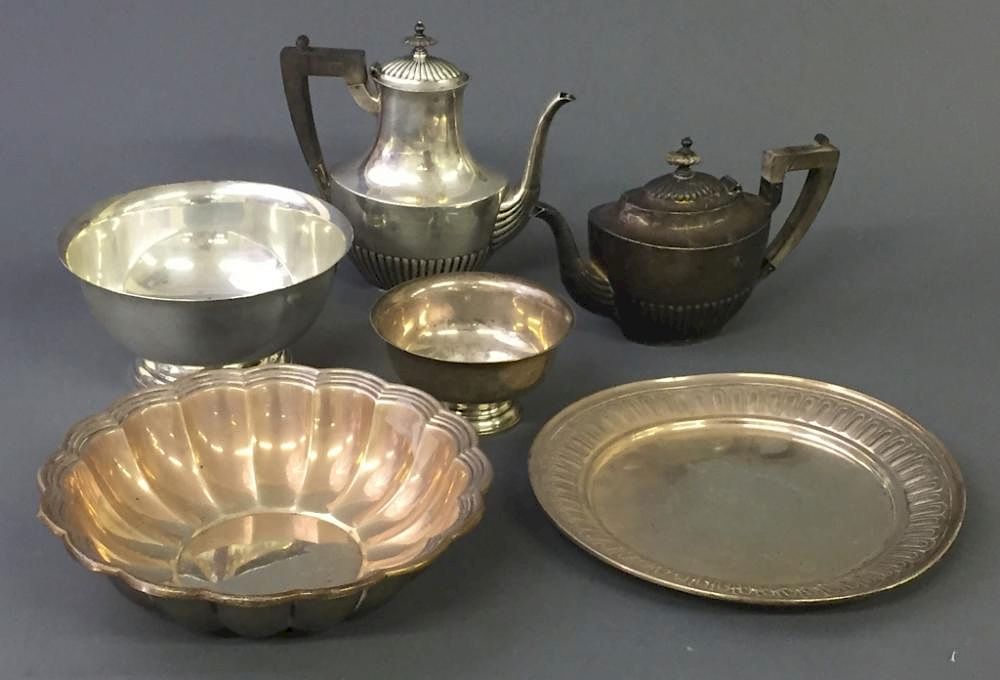 Appraisal: Grouping of Sterling Silver Tableware Coffee Tea Sterling silver tableware