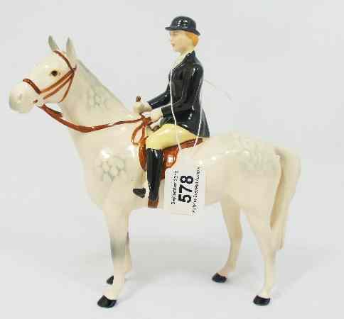 Appraisal: Beswick Huntslady on Grey Horse