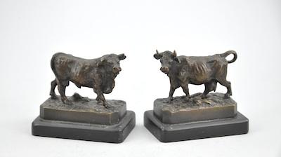 Appraisal: Christophe Fratin French - Two miniatures one of a cow