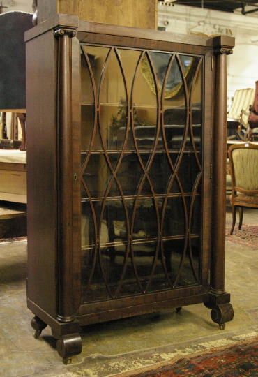 Appraisal: American Late Classical Revival Mahogany Bookcase mid- th century the