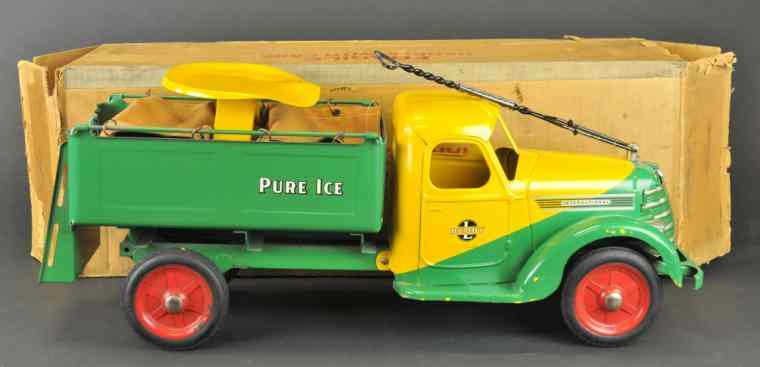 Appraisal: BUDDY 'L' RIDER ICE TRUCK WITH BOX c pressed steel