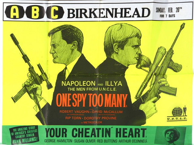 Appraisal: ONE SPY TOO MANY MGM action starring Robert Vaughn British