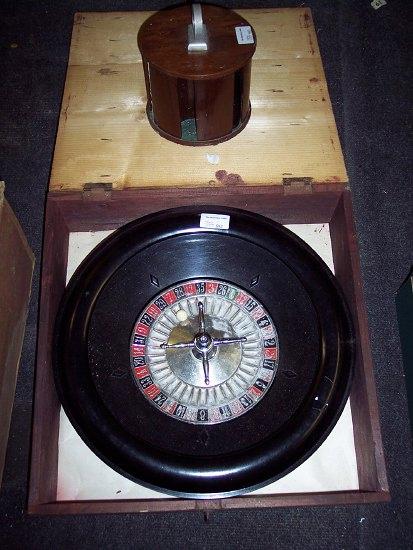 Appraisal: A Chad Valley roulette wheel cm diameter and a cased