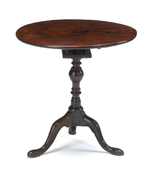 Appraisal: A George III mahogany tea table third quarter th century