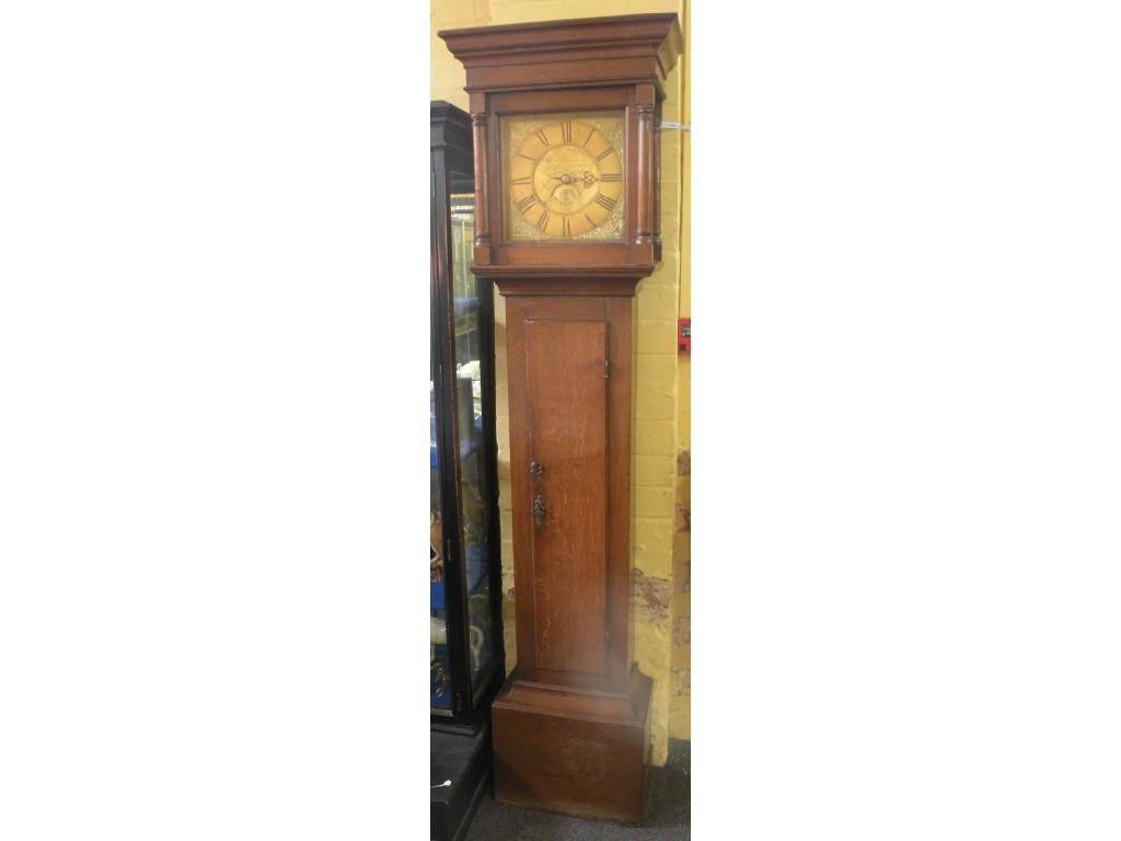 Appraisal: W Greaves Market Harborough An thC longcase clock with a