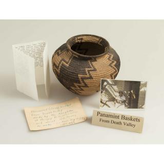 Appraisal: Panamint Basket Attributed to Susie Wilson Panamint yucca basket made