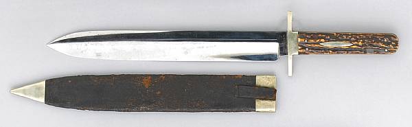 Appraisal: An exceptionally large English bowie knife by Joseph Rodgers amp