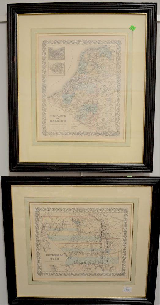 Appraisal: Group of seven J H Colton maps to include Indiana