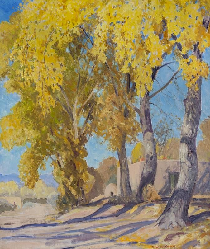 Appraisal: Taos Road by Sheldon Parsons Sheldon Parsons - Taos Road