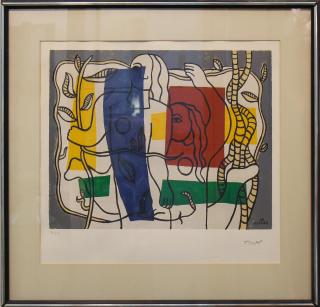 Appraisal: Fernand Leger French Le Jardin on wove paper dated signed